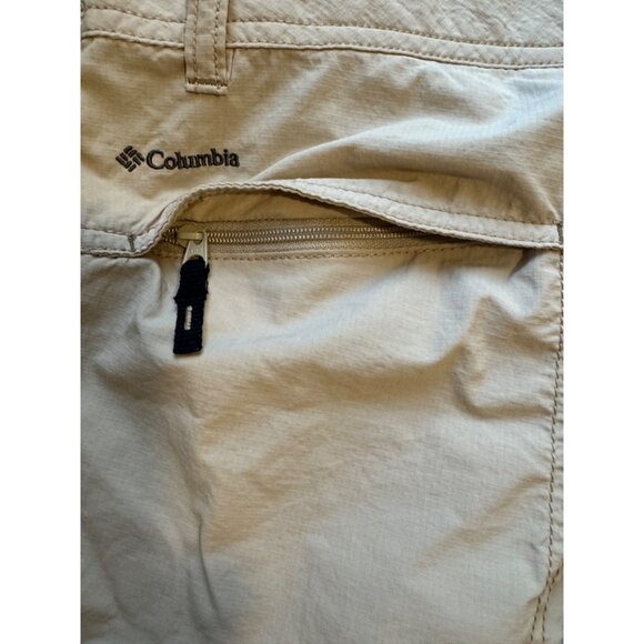 Size 6 Women's COLUMBIA Tan Utility Pants Hiking Travel Fitness Outdoors - Picture 10 of 11